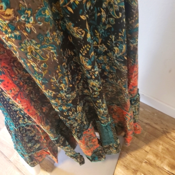 KARMA HIGHWAY Floral Prt Gypsy Ruffle Lg.Dress-OS-NEW - Picture 9 of 12